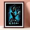 (Multi-Size Round/Square) Cinderella - Full Diamond Painting-(Silhouette style)