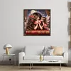 Girl And Elf-14CT Stamped Cross Stitch 40*40cm/15.75*15.75in