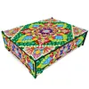 Wood Mandala Diamond Painting Jewelry Storage Box for Necklaces Earrings Rings