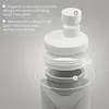 20oz Silicone Foldable Travel Water Bottles Leakproof Valve Reusable, Carton Packaging, Gym Camping Hiking Travel Sports Lightweight Durable Bottle