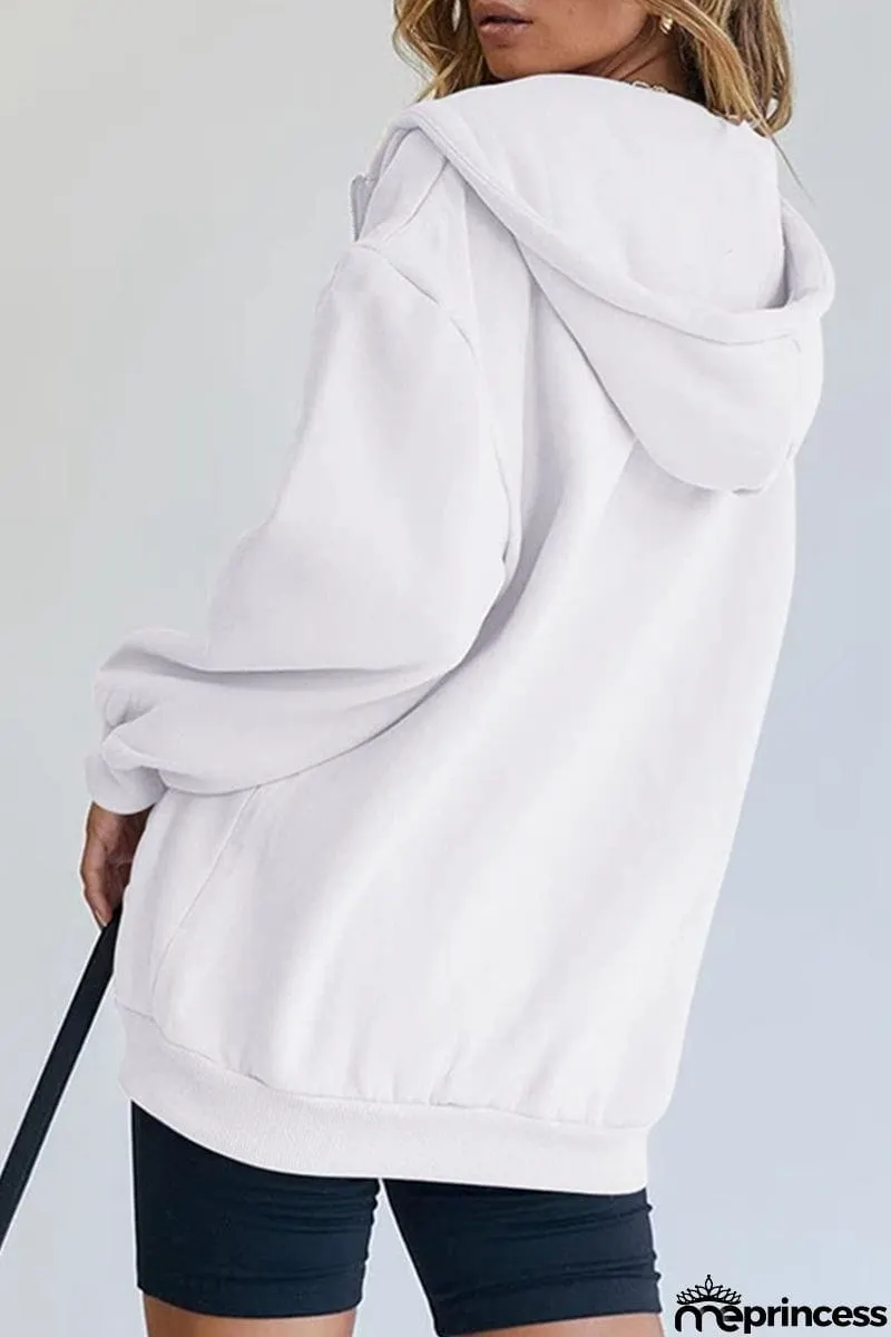Casual Sportswear Solid Pocket Hooded Collar Outerwear