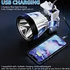 LED Rechargeable Head Lights Flashlight for Camping Cycling Fishing (White)