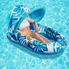 Beach Folding Hammocks PVC Floating Lounger Air Mattress for Swimming Pool Party