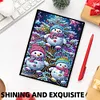 (US Local)50-Page A5 Christmas Snowman Diamond Painting Notebook for Adult Holiday Gift