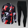 2022/2023 Psg Paris Saint-Germain Half-Pull Training Suit Red Gray Camouflage Set love fball