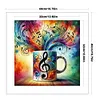 Cup Musical Notes-11CT Stamped Cross Stitch 40*40cm/15.75*15.75in
