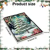 (US Local)Christmas Tree A5 Size Diamond Painting Notebook Set with 4Pcs Bookmark Gift