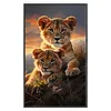 (Big Size)Leopard - 11CT Stamped Cross Stitch - 40*65cm - Animal