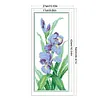 Flower - 9CT Partial Beaded Cross Stitch Kit(17x42cm)