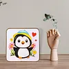 DIY Cute Penguin -Ornaments Enamel Painting 20*20CM