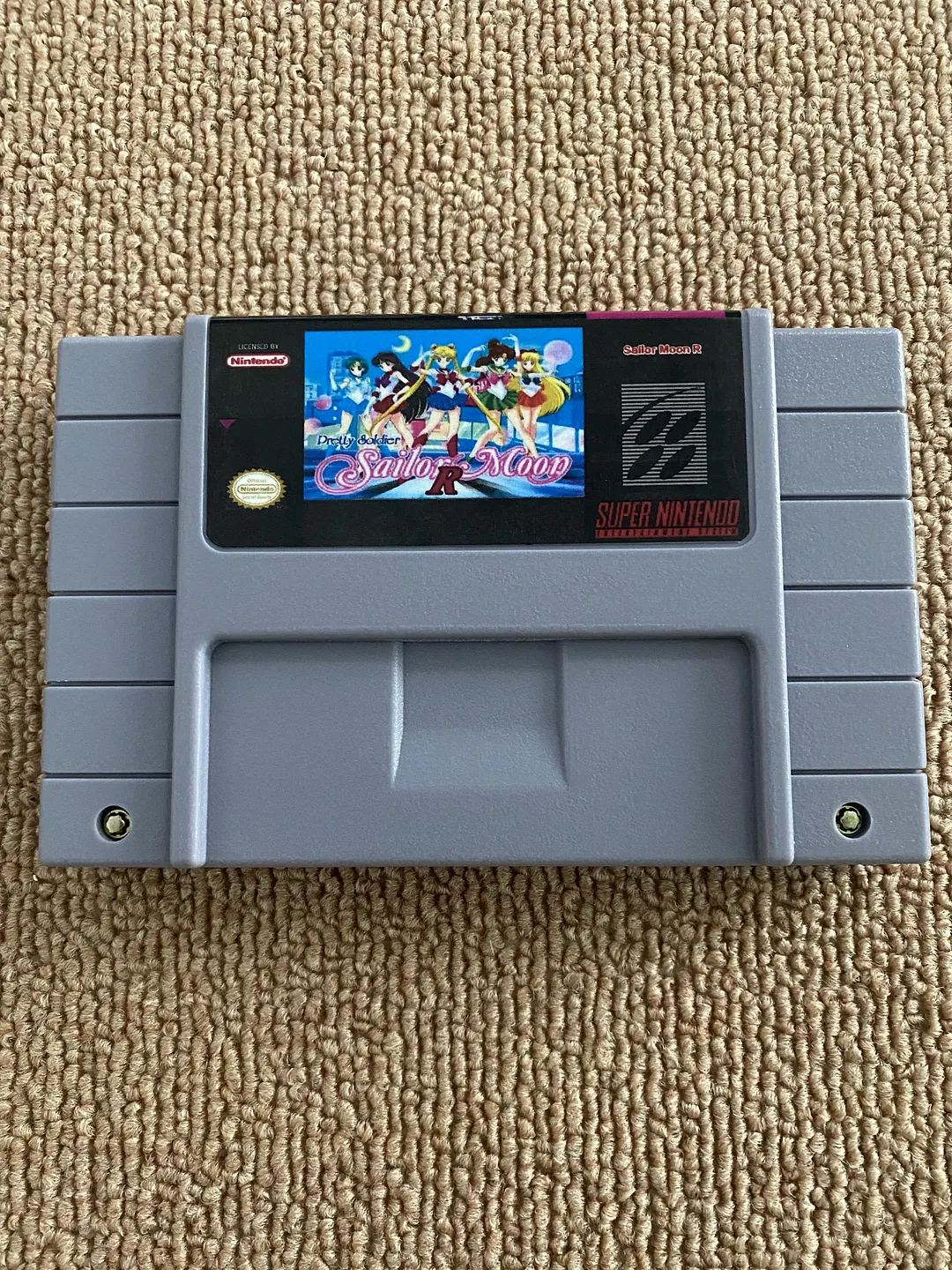 Pretty Soldier Sailor Moon R For Super Nintendo SNES - 16 Bit Game Cartridge