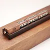 Black walnut solid wood rotating hidden double number car moving number plate
