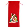5D DIY Special Shaped Drill Diamond Painting Christmas House Wine Bottle Bags Covers Kits