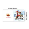 6Pcs Diamond Painting Penguin Greeting Cards Christmas Cards