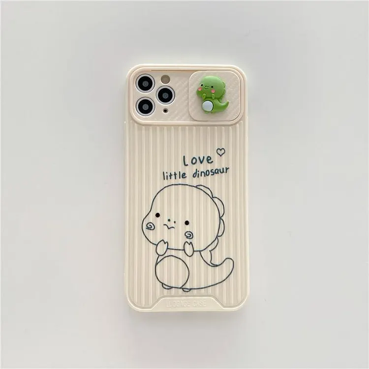 Cute Cartoon Dinosaur Case For iPhone