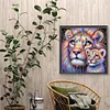 Diamond Painting-DIY Full Round Drill Lion(40*40CM)