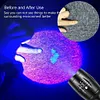 150LM XPE+UV Zoom Flashlight 395nm Backlight Ultraviolet Detector Torch