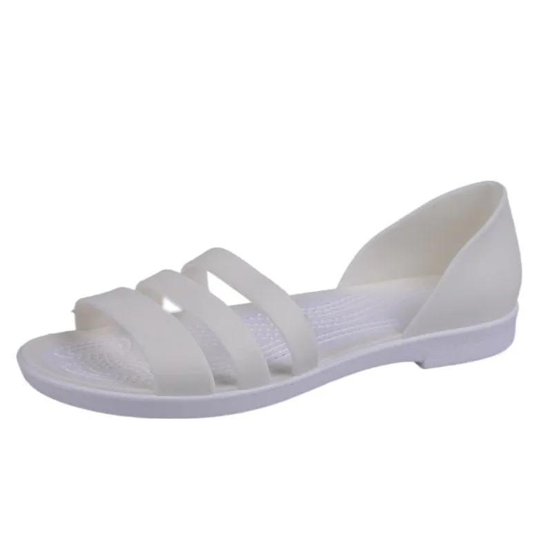 Women Summer Flat Sandals fashion Open-Toed Slides Slippers Candy Color Casual Beach Outdoot Female Ladies Jelly Shoes