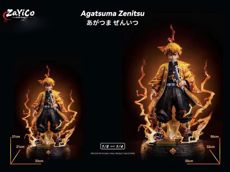 sinkoumio様 オーダー専用ページ♪ 1/6 & 1/4 Scale Zenitsu Agatsuma with LED - Demon Slayer: Kimetsu