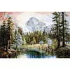 11CT Counted/Stamped Mountain water-Cross Stitch 40*50cm
