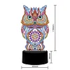5D DIY Diamond Painting 7 Color Night Light Lamp Home Decoration Ornament Gift Kit(Owl)