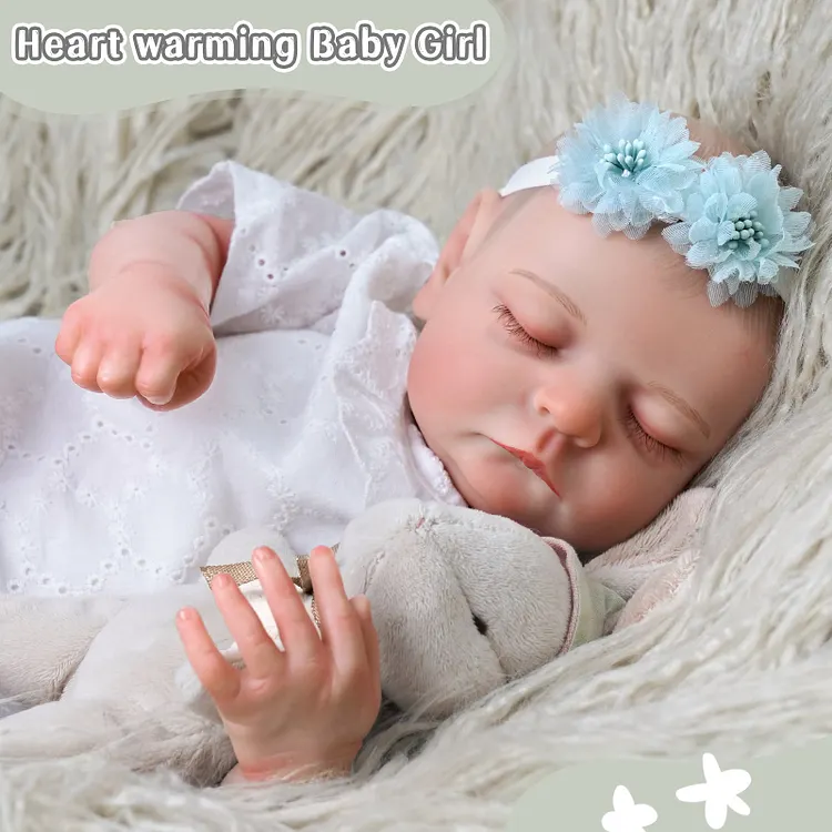 Babeside Sleeping Reborn Baby Noah 20'' Little Infant Girl Companion Of Emotional Comfort