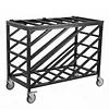 [US Local Warehouse] Ball Cart with Wheels Rolling Basketball Rack with Lockable Lid Balls Storage Locker for Volleyball Gym Recess Soccer Playground
