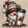 Coffee Gnome-11CT Stamped Cross Stitch 40*40cm/15.75*15.75in