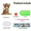 >SALE<Desktop Diamond Art Kits Colorful Cute Animal Bedroom Table Decoration (Tiger)
