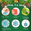 12pcs Special Shape Diamond Drawing Snowman Christmas Santa Hanging Ornament Kit