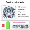 Dreamcatcher Wolf-Partial Special Shaped Diamond Painting 30*30CM