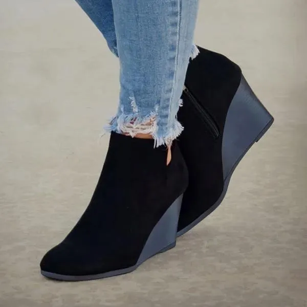Leather Suede Vintage Boots