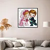 Cartoon Wedding-14CT Stamped Cross Stitch Kit(25*25cm)