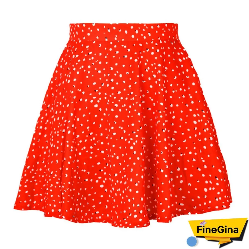 Summer Women Mini Skirt Harajuku Floral Invisible Zipper Chiffon Tall Waist Umbrella Skirt Ladies Sweet Elegant Y2K Clothes