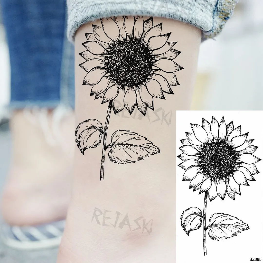 Small Henna Lotus Sexy Back Temporary Tattoos For Women Adult Feather Dandelion Fake Tattoo Body Art Waterproof Tatoos Sticker