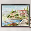(US Local)Lake Como-11CT Stamped Cross Stitch Kit(66x55cm)