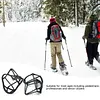 Outdoor Cross-Country Running Snow and ice Anti-Skid Shoe Covers are Non-Slip, Durable, Lightweight and Wear-Resistant for Hiking, ice and Snow Fishing, Rock Climbing