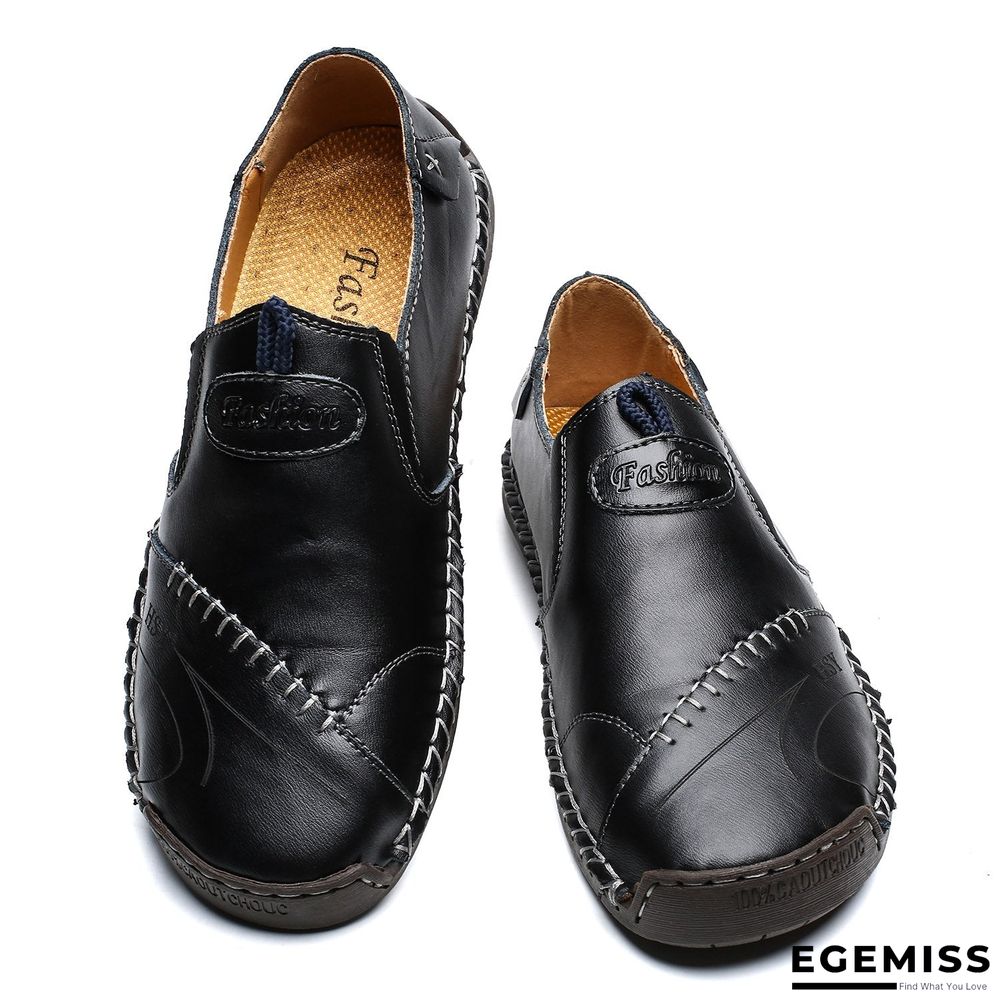 Genuine Leather Men's shoes Moccasins Loafers Shoes Waterproof Soft Breathable Flats | EGEMISS