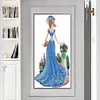 Diamond Painting-DIY Full Round Drill Blue Dress Lady (30*60cm)