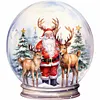 5D DIY Full Round Drill Diamond Painting Santa Claus Crystal Ball Home Decor