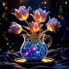 Luminous Flowers-Full Round Diamond Painting