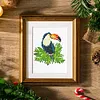 12pcs Bird 5D DIY Square Drill Diamond Painting Kits for Adults Beginners Home Decor Diamonds Paintings Gem Art 5.91x7.09in