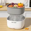 Ultrasonic Fruit and Vegetable Washing Machine Vegetables Cleaning Basket