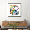 Butterfly And Rainbow - 18CT Stamped Cross Stitch 25*25cm/9.84*9.84in