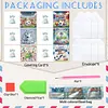 (US Local)6PCS DIY Diamond Art Greeting Cards Congratulations Cards & Gifts (Football)
