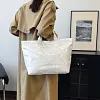 Sac fourre-tout imprim&eacute; lettres pour femme