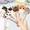 (US Local)6Pcs PET Cartoon Animals 5D DIY Diamond Art Ruler Book Mark for Reading Day Gift