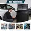 [US Local Warehouse] Large Detachable Toolbox with Double Door & Wheels Sliding Drawers Tool Chest Large Capacity Mechanic Tool Storage Box Metal Tool Cart for Garage Tool Room