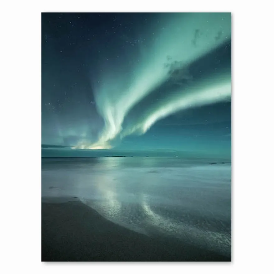 Scandinavian Travel Landscape Canvas Painting Mountain Boat Grass Nordic Poster Print Wall Art Picture Modern Living Room Decor
