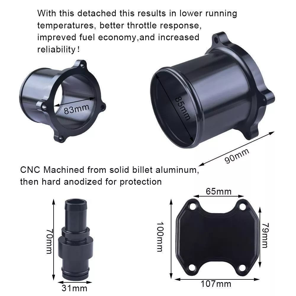 Garlaven EGR Cooler Throttle Valve Delete Kit For RAM 2500 3500 6.7L L6. for 6.7L Cummins 2010-2014 Diesel